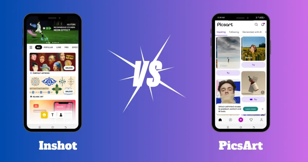 PicsArt vs. Inshot: Community and User Engagement