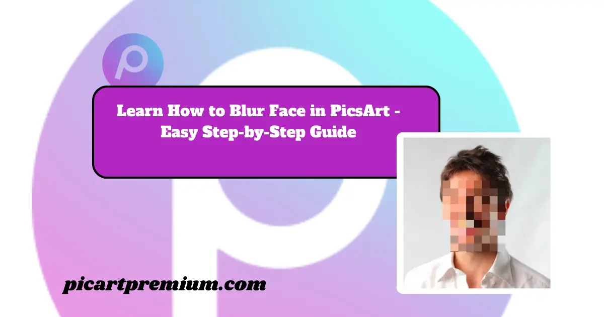 Blur Face in PicsArt