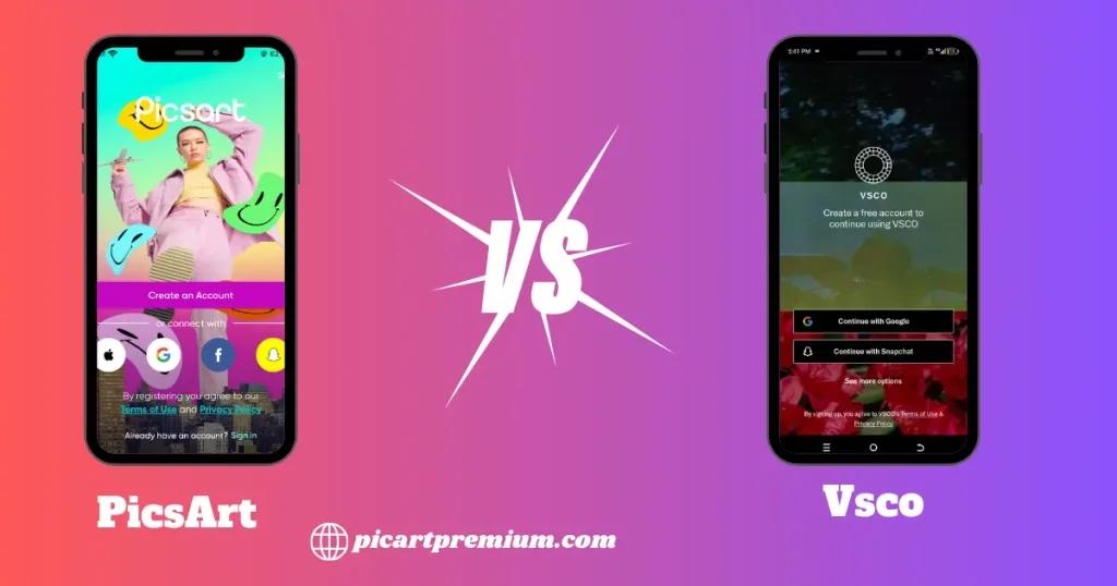 PicsArt vs Vsco-user-friendly interface 